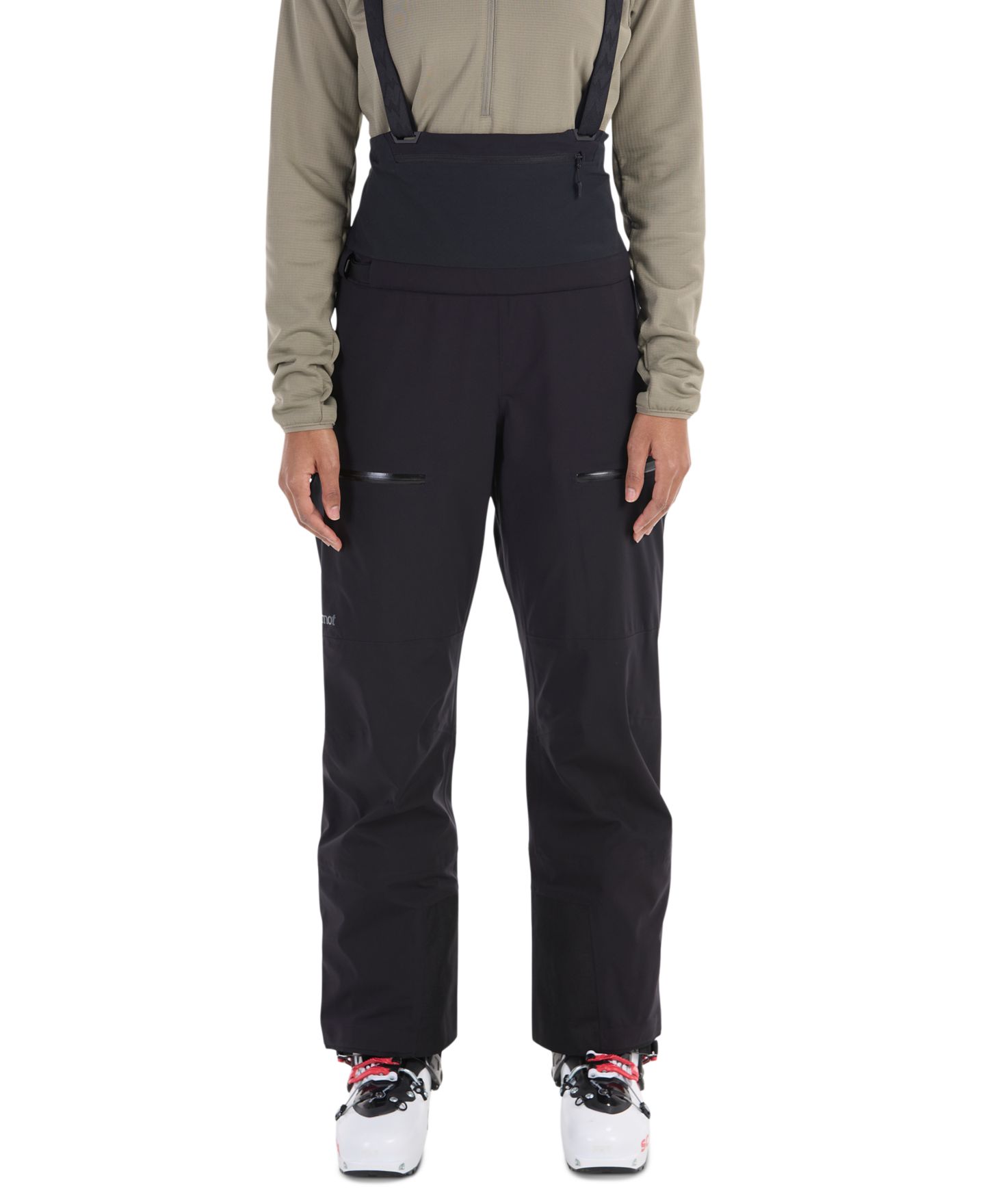 Женский полукомбинезон Marmot Solitude Ultralight Bio 1/4, цвет: Чёрный — фото 1