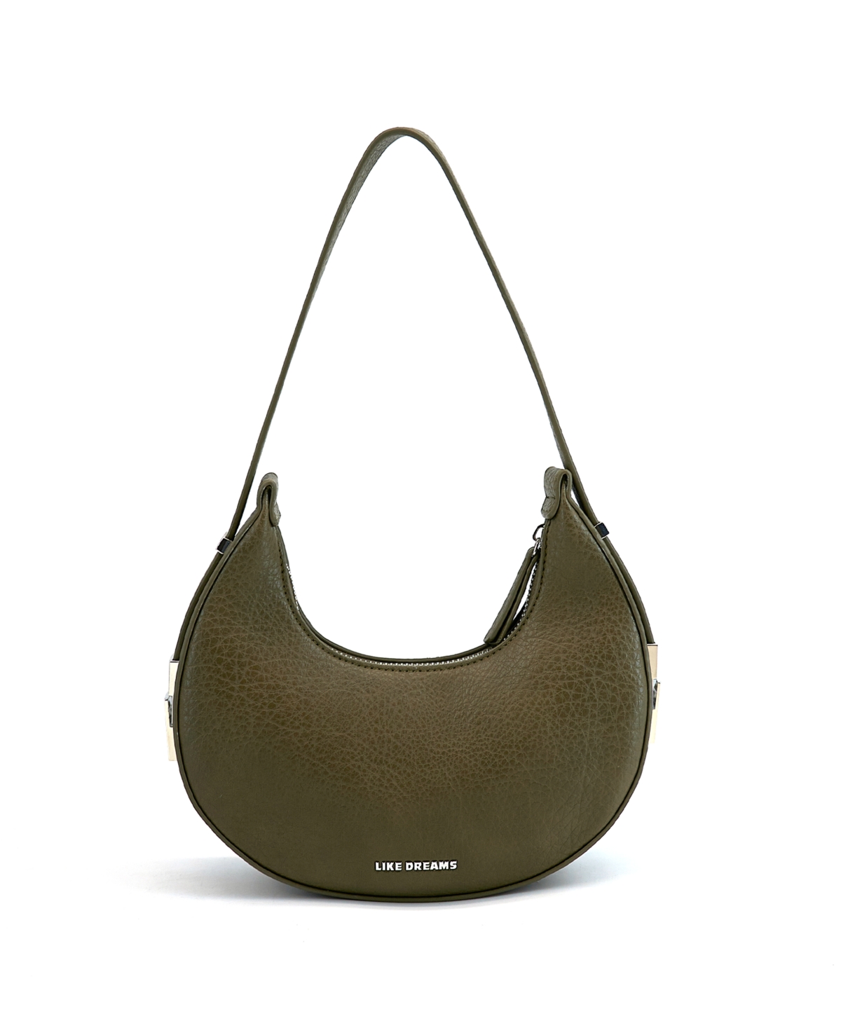 Carol Top Handle Crescent Shoulder Bag - Olive