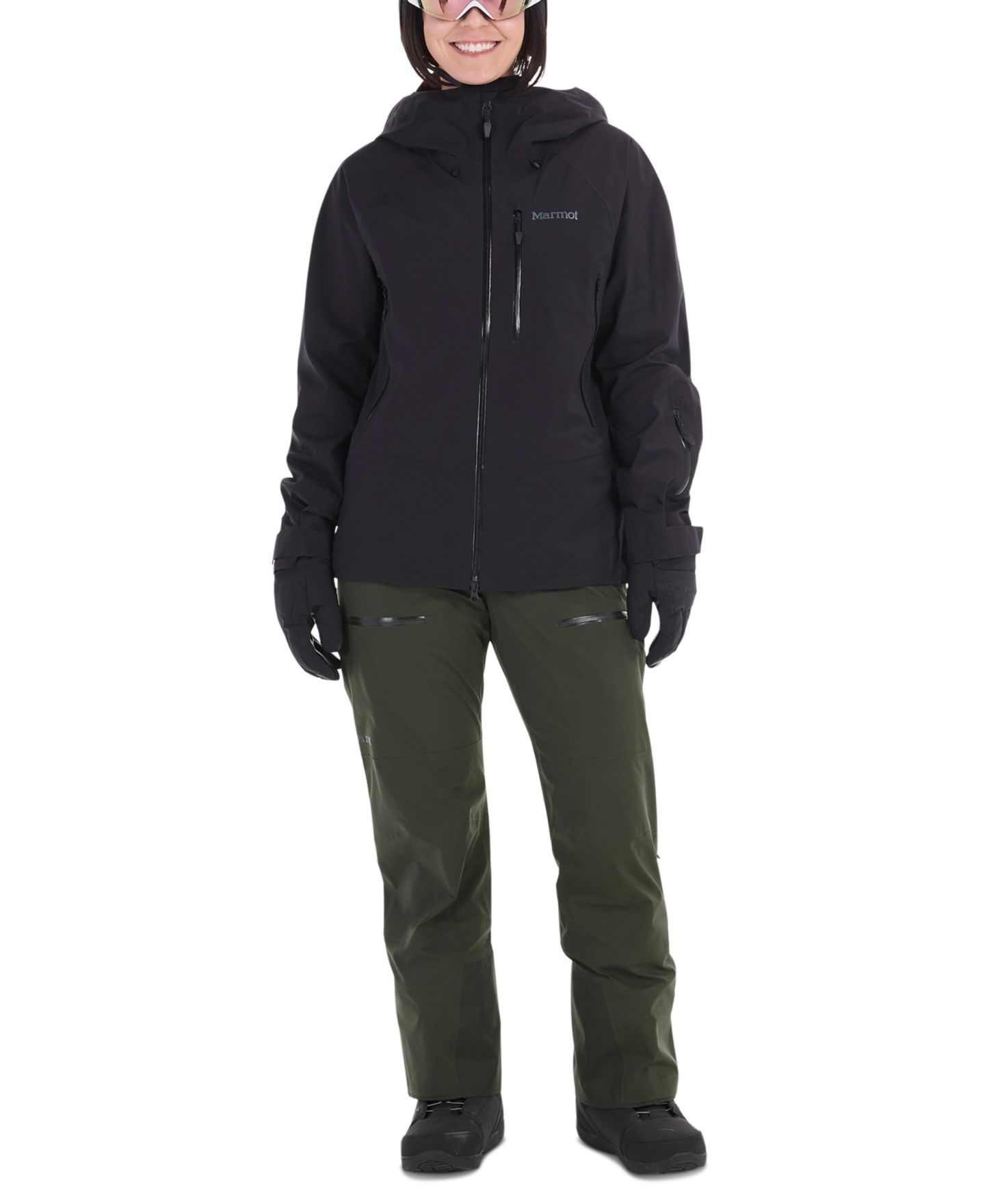 Женская куртка Marmot Solitude Ultralight Bio, цвет: Чёрный — фото 2