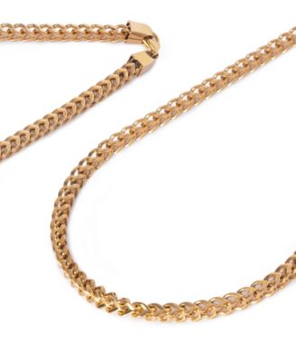 Gold Stainless Steel Box Chain Necklace