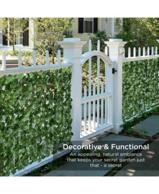 Artificial Faux Ivy Hedge Privacy Fence Screen for Outdoor Decor, Garden, Yard