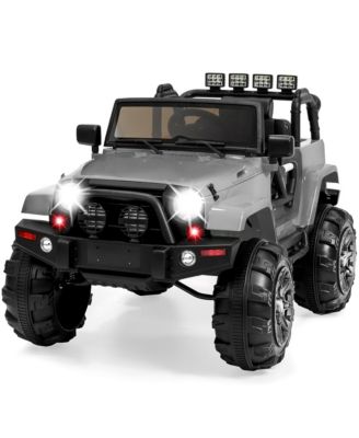 12V Kids Ride On Truck Car w/ Remote Control, Spring Suspension, Bluetooth, LED Lights
