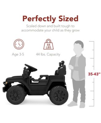 6V Kids Ride-On Truck Car w/ Parent Remote Control, 4-Wheel Suspension, LED Lights