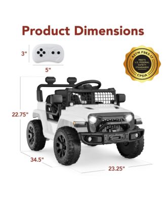 Best Choice Products 6V Kids Ride-On Truck Car w/ Parent Remote Control, 4-Wheel Suspension, LED Lights