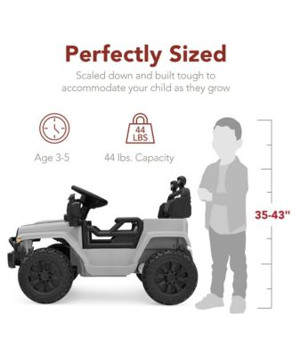 6V Kids Ride-On Truck Car w/ Parent Remote Control, 4-Wheel Suspension, LED Lights