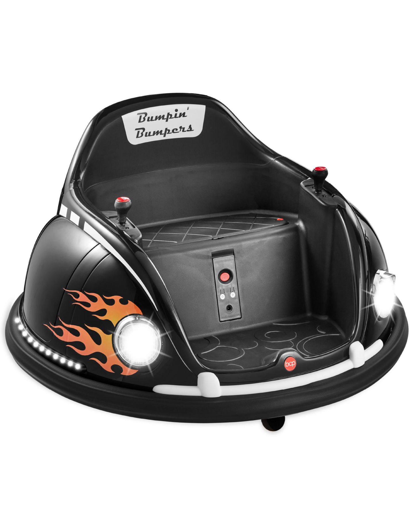Детская игрушка Best Choice Products SKY7128 Remote Control 360-Degree Spin Ride-On Bumper Car, 66 lbs., Ages 1.5–6, цвет: Чёрный — фото 1