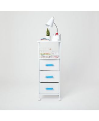Sutton Charging 3 Drawer Cart On Wheels