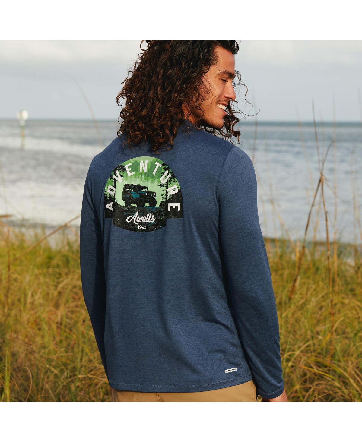 Free Country Men's Super Soft Graphic Sunshirt