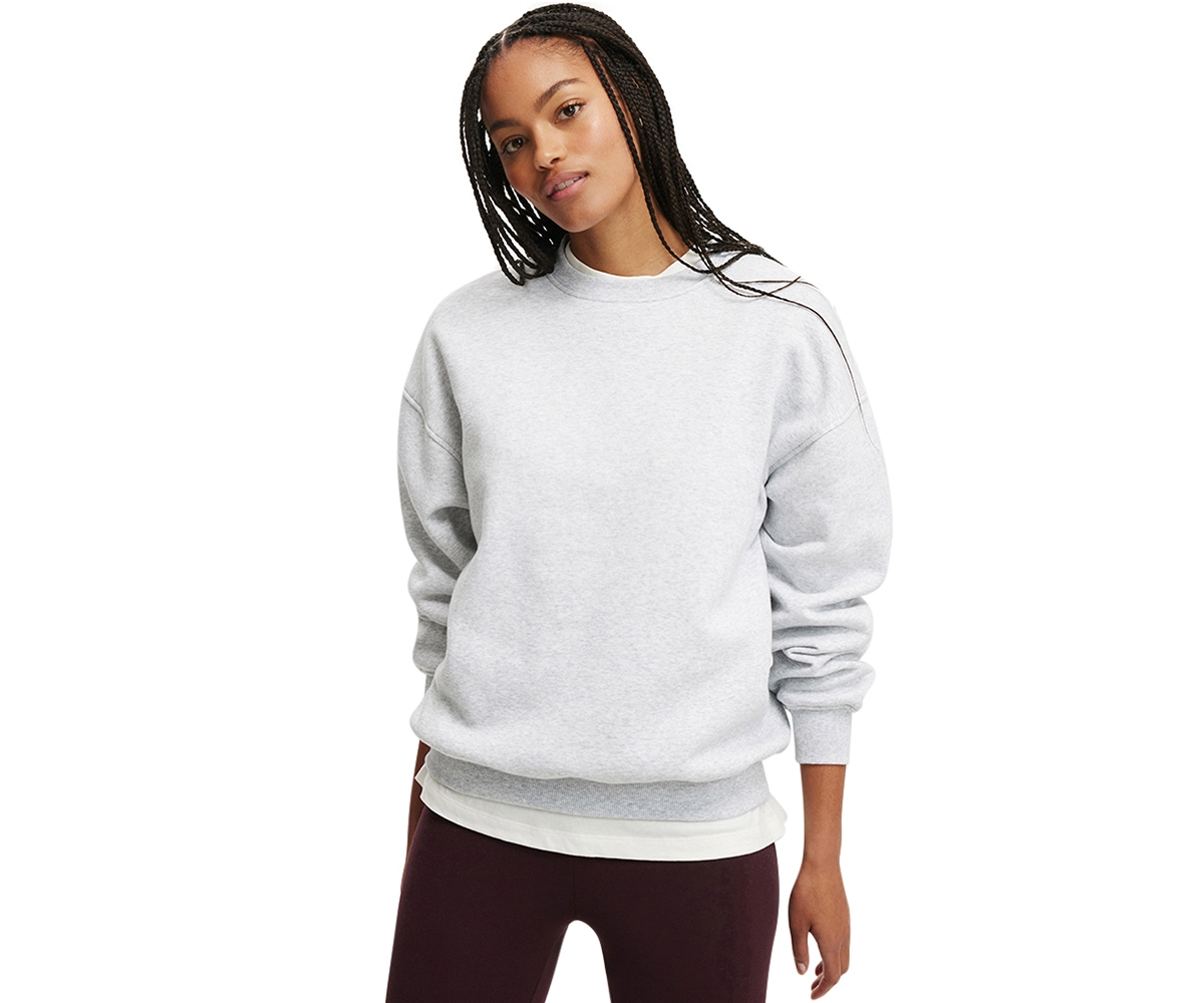 Cotton On Women's Classic Fleece Crew Sweatshirt