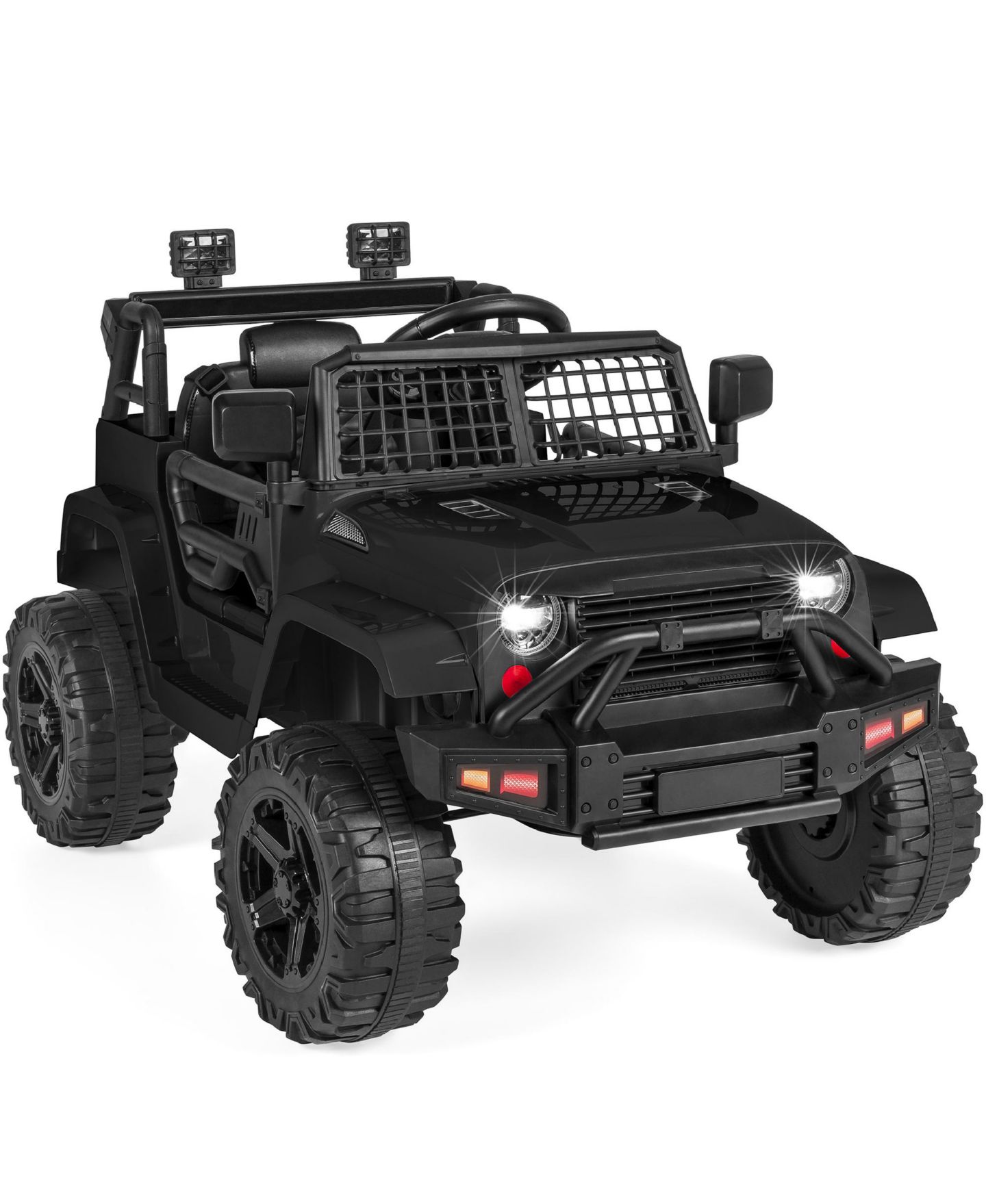 Детская игрушка Best Choice Products 12V Ride-On Truck with Parent Remote Control, Spring Suspension, Ages 3+, цвет: Чёрный — фото 1