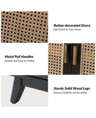 Byblis Rattan TV Stand for TVs up to 65"