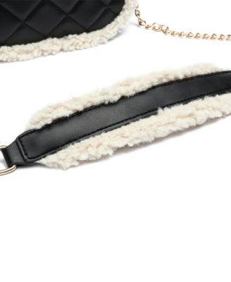 Holly Sherpa Leather Crossbody Bag