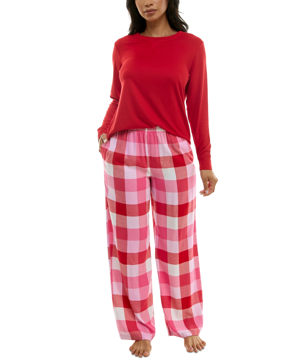 Roudelain Women's Printed Flannel Pajama Pants