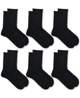 Women's 6 Pack Roll-Top Trouser Socks