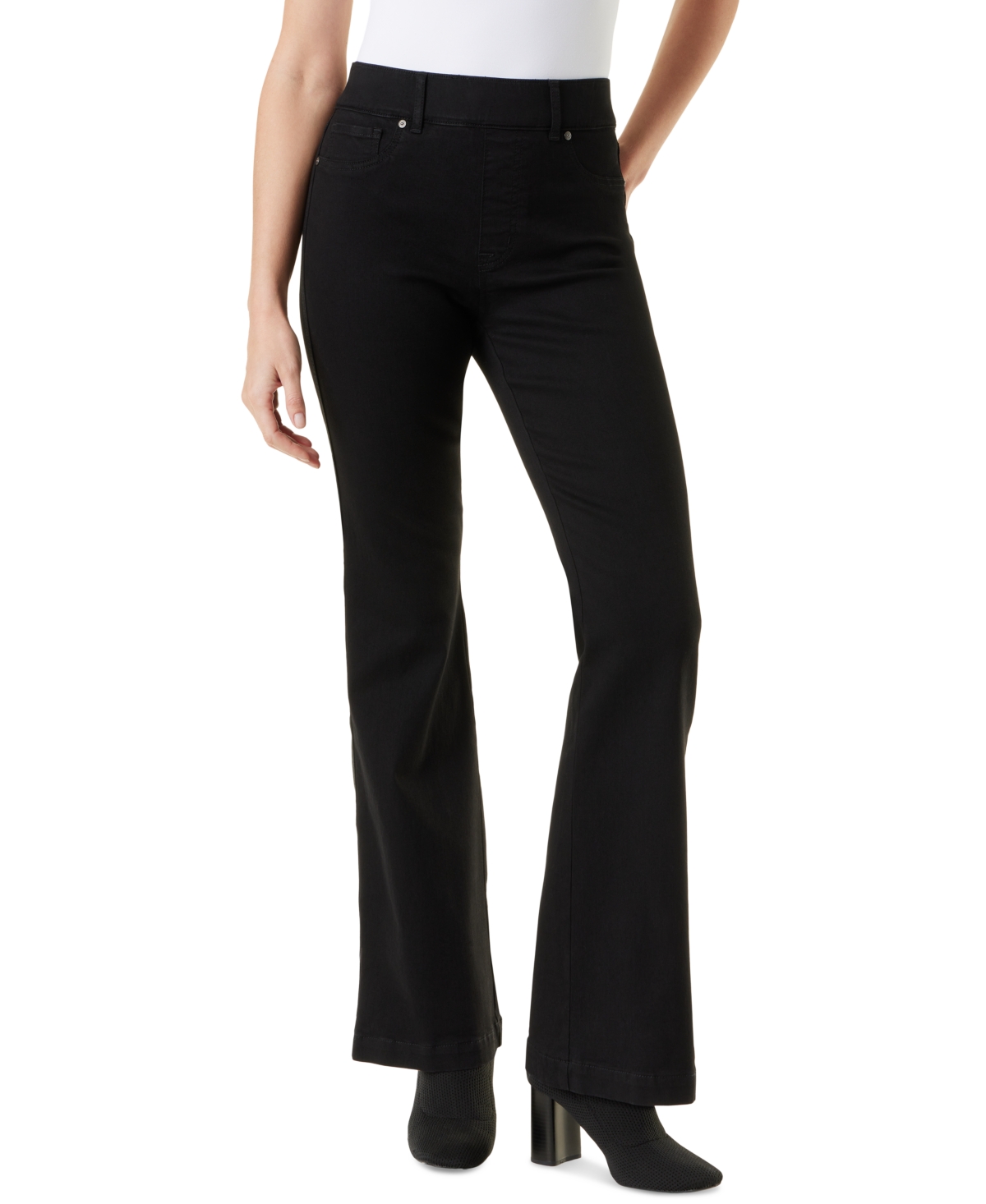Gloria Vanderbilt Women's Shape Effect Flare Jeans In Black
