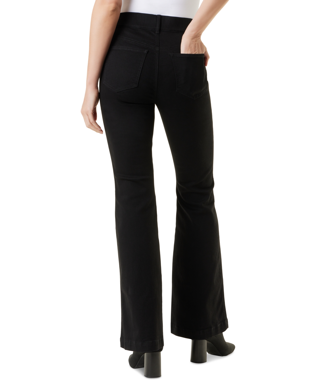 Gloria Vanderbilt Women's Shape Effect Pull-On Flared-Leg Jeans
