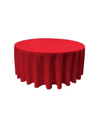 Polyester Poplin 120-Inch Round Tablecloth Durable and Elegant Table Covering