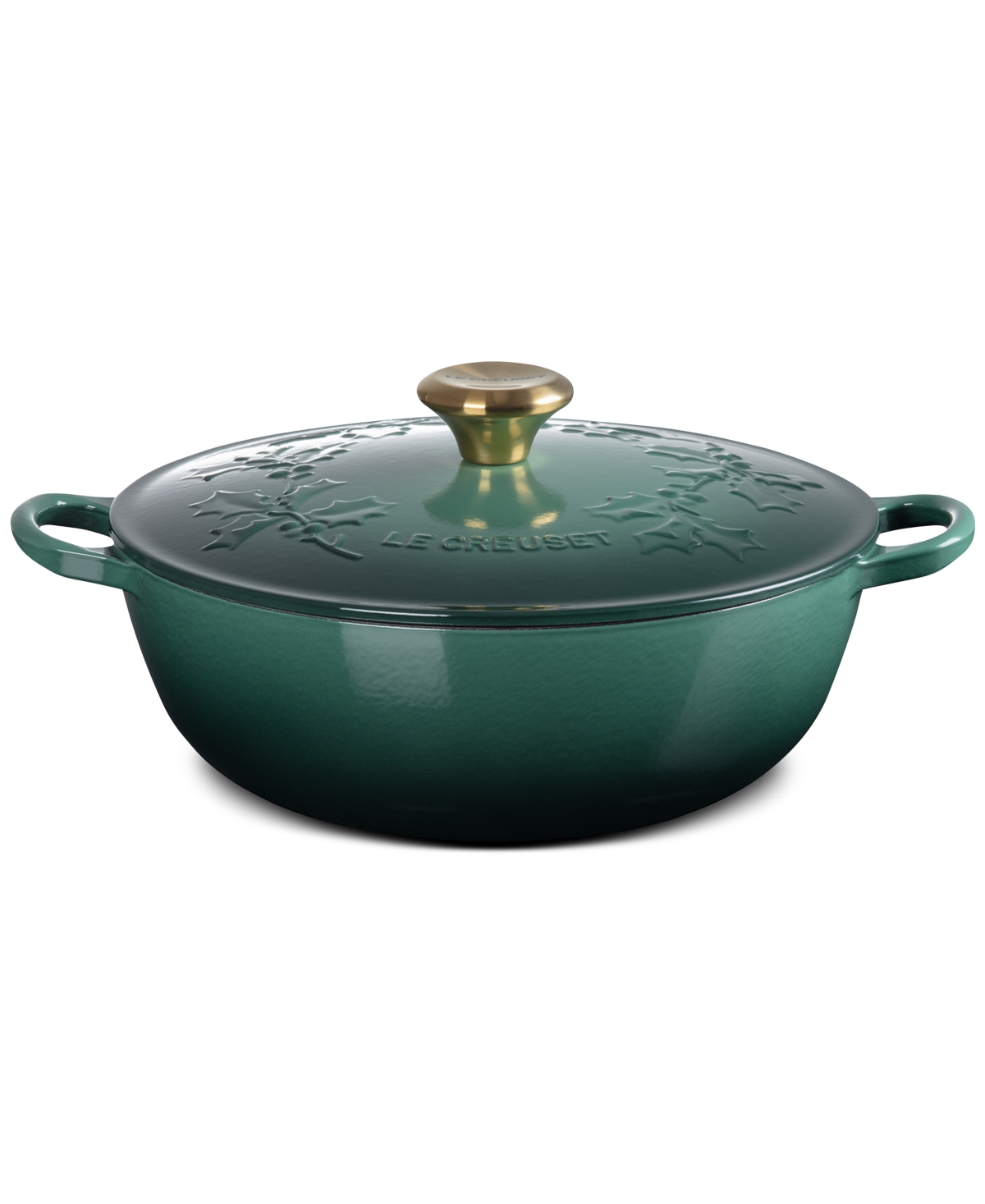 Le Creuset Holly Collection Enameled Cast Iron 4.5 Qt. Traditional Chef's Oven With Lid In Artichaut