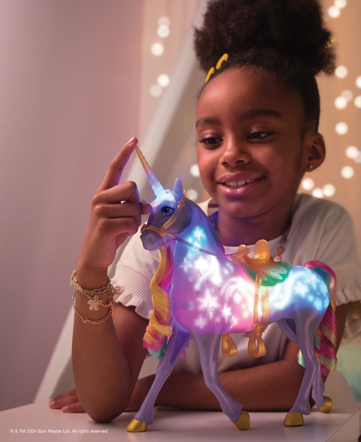 Unicorn Academy Interactive Rainbow Light-up Toys In Multi Color