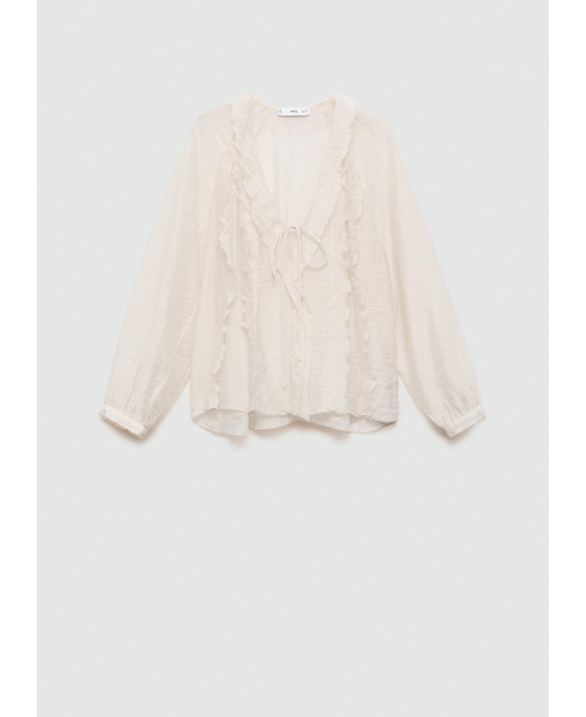Mango Women's Bow Detail Lyocell Blouse