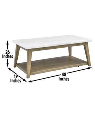 Mabell 26" Wood Cocktail Table