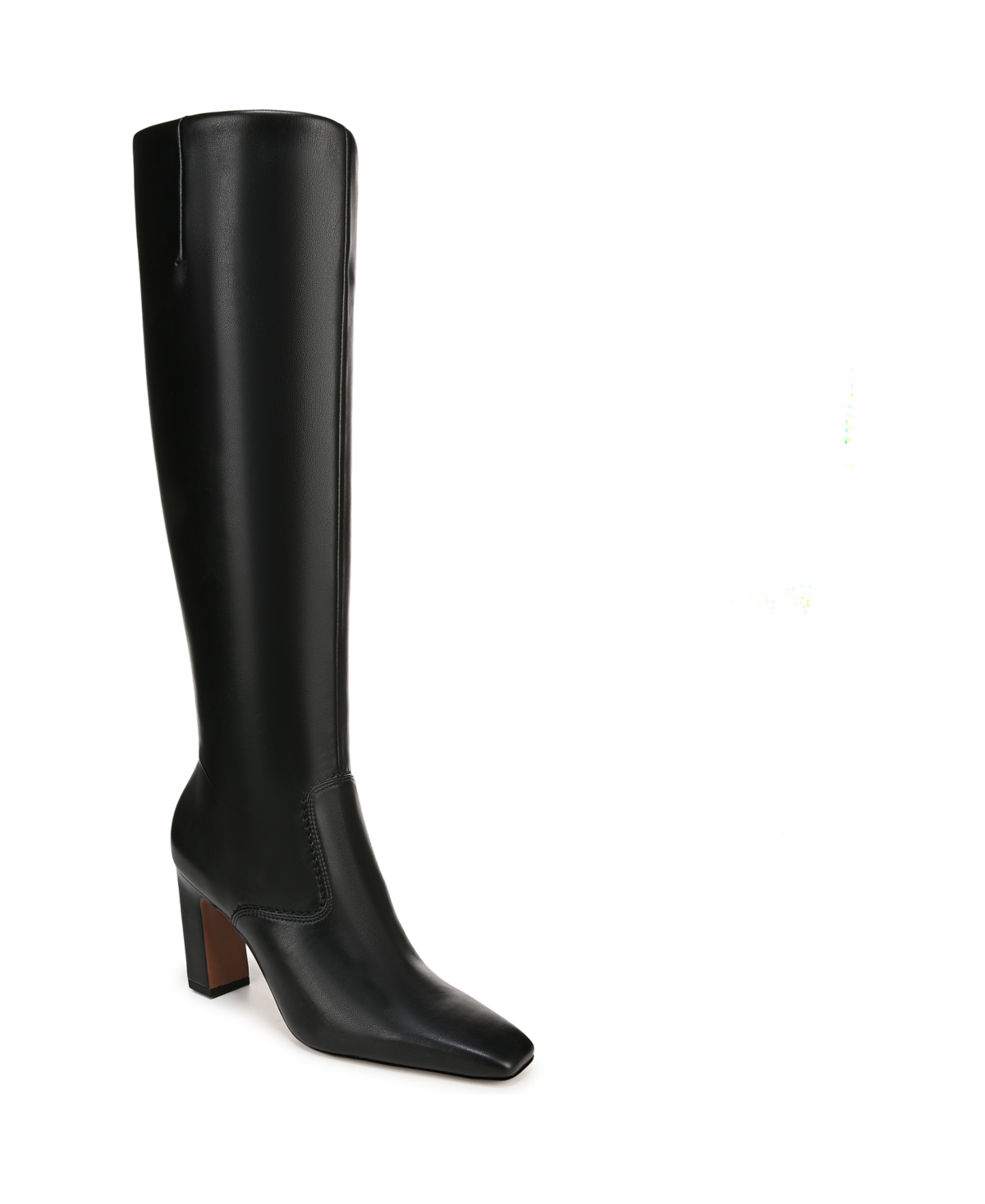 Women's Bowman Square Toe Knee High Dress Boots - Black Faux Leather