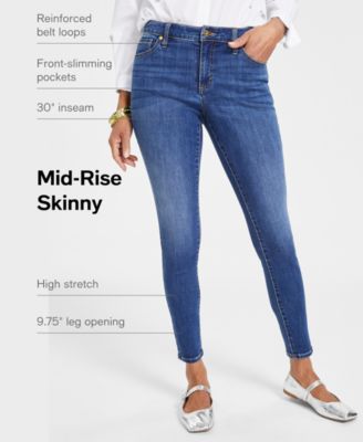 Women's Mid Rise Skinny Jeans, Created for Macy's