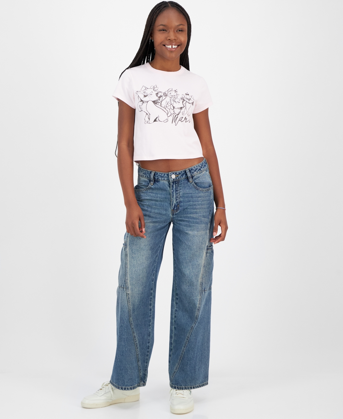 Juniors' 90's Skater Utility Jeans - Blue Notes