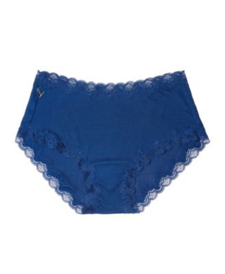 Women's Soft Silk Lace-Trim Briefs Underwear