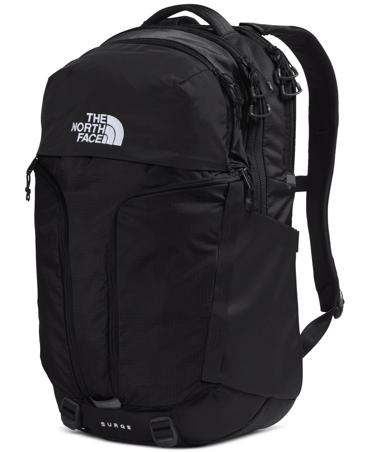 Shop The North Face Surge Flexvent Backpack In Tnf Black,tnf Black-npf