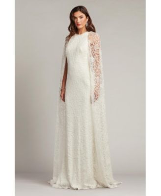 Women's Piers Embroidered Cape Gown