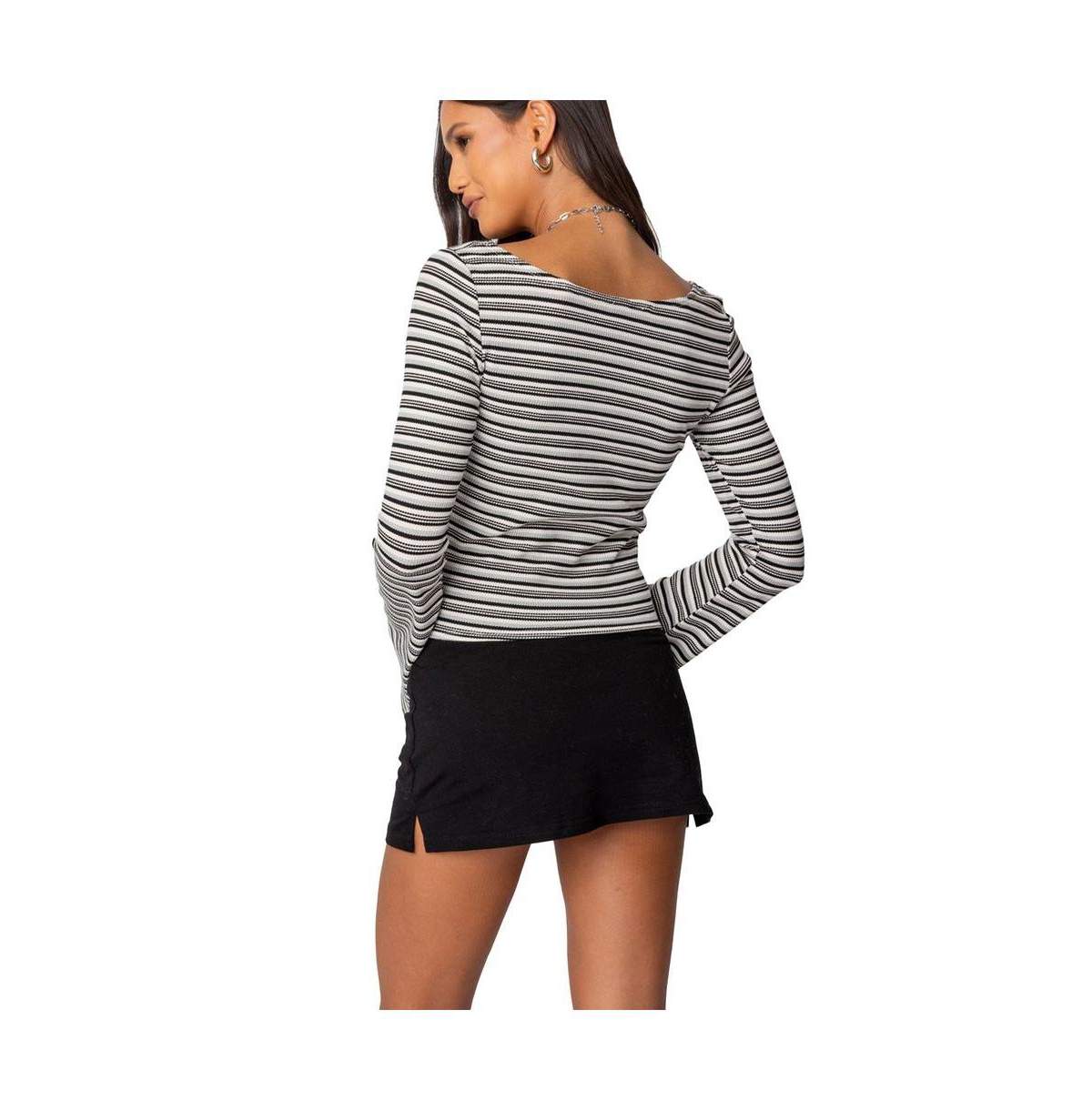 Edikted Women's Lilia Striped Top