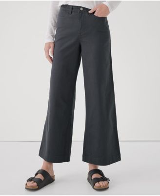 Women's Organic Cotton Stretch Twill Denim Wide Leg Pant