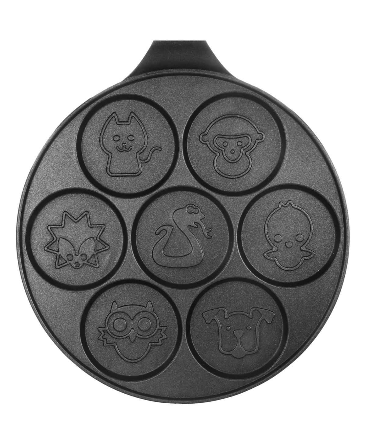 Megachef Fun Animal Design Nonstick Pancake Maker Pan with Cool Touch Handle