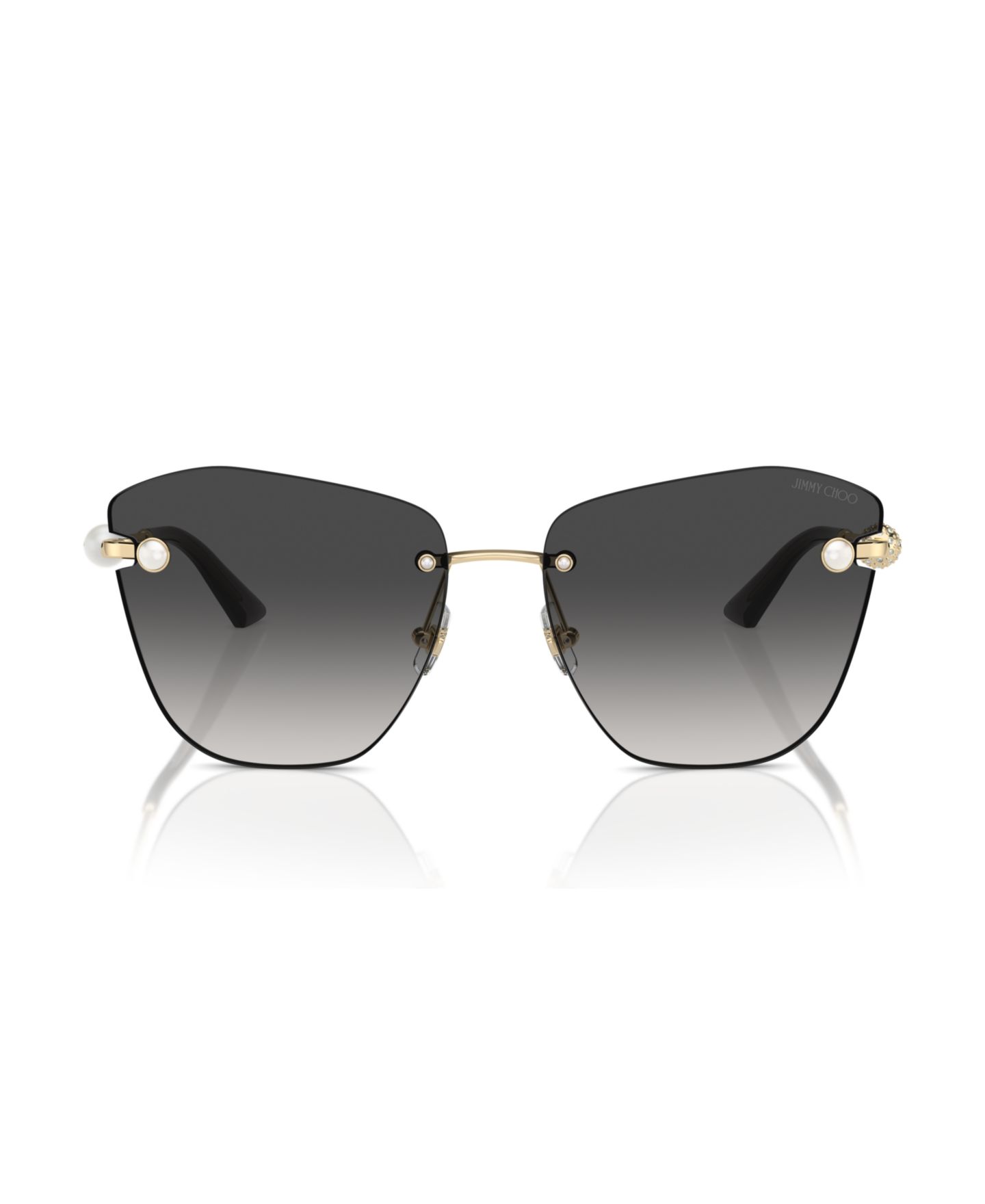 Женские солнцезащитные очки Jimmy Choo Sunglasses, JC4004HB, цвет: Серый — фото 8