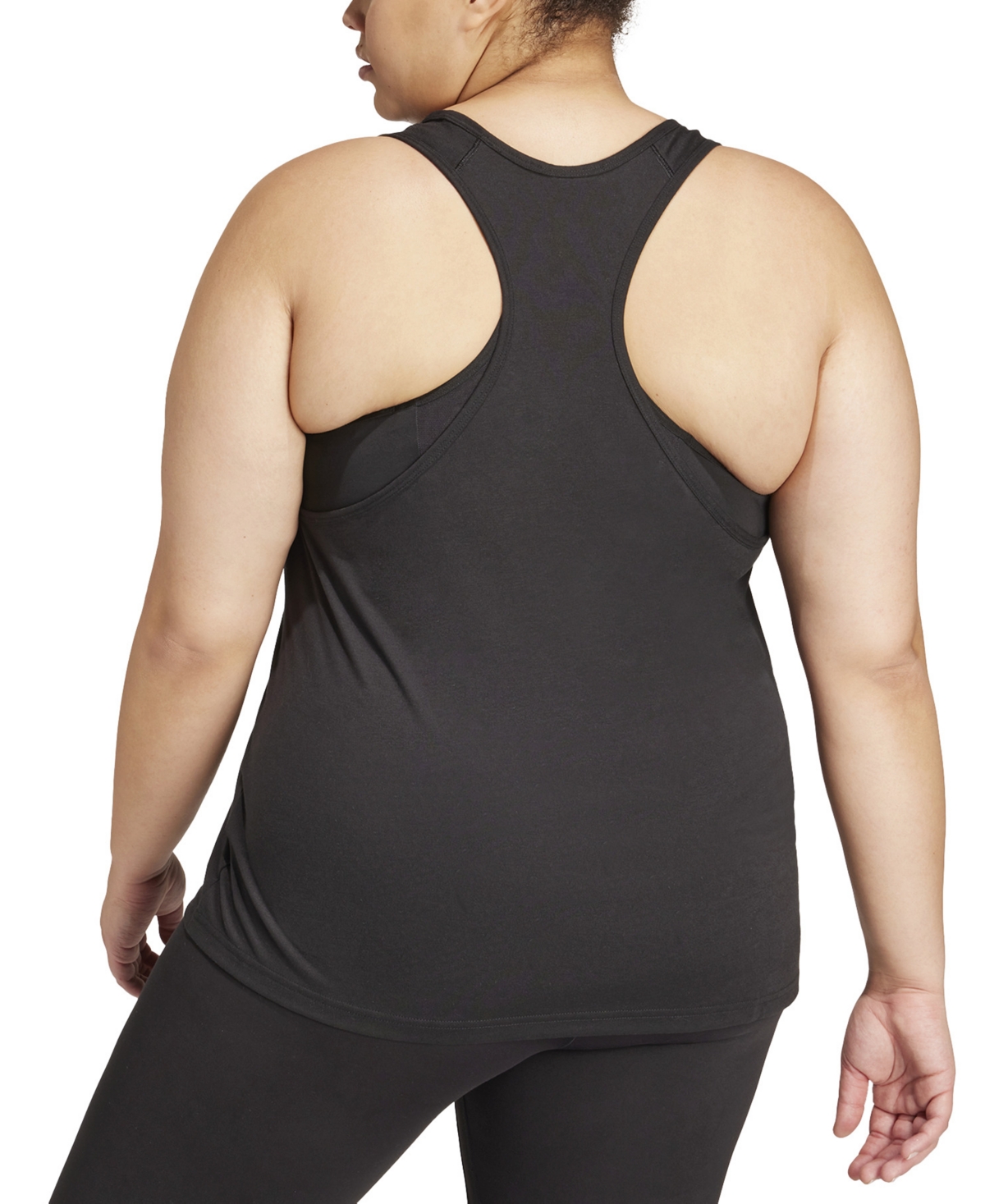 adidas Plus Size 3 Stripe Racerback Tank Top