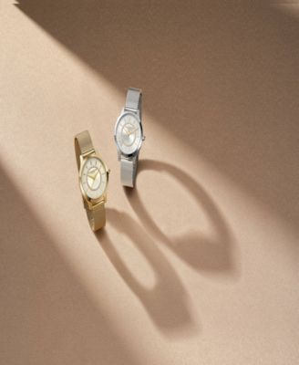 Women's Wonder Lust Silver-Tone Stainless Steel Mesh Bracelet Watch 30mm