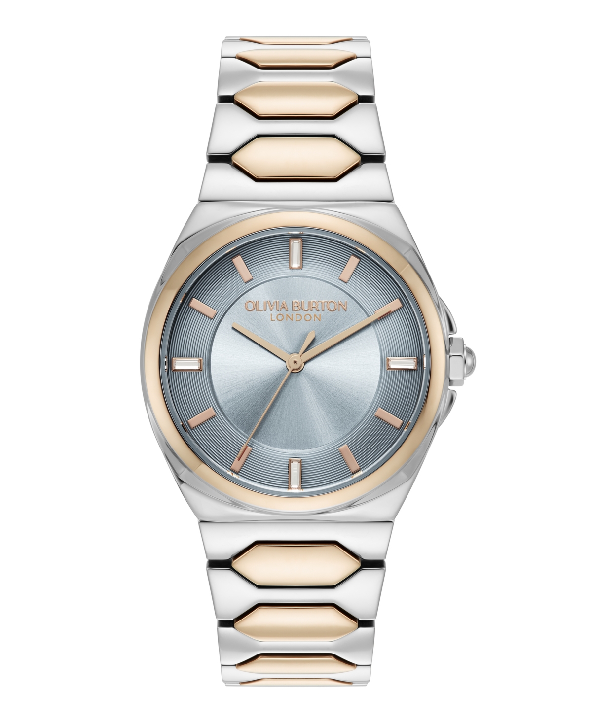 Women's Lustre Silver and Rose Gold-Tone Stainless Steel Bracelet Watch 34mm - Silver and Rose Gold
