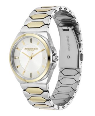 Women's Lustre Silver and Gold-Tone Stainless Steel Bracelet Watch 34mm