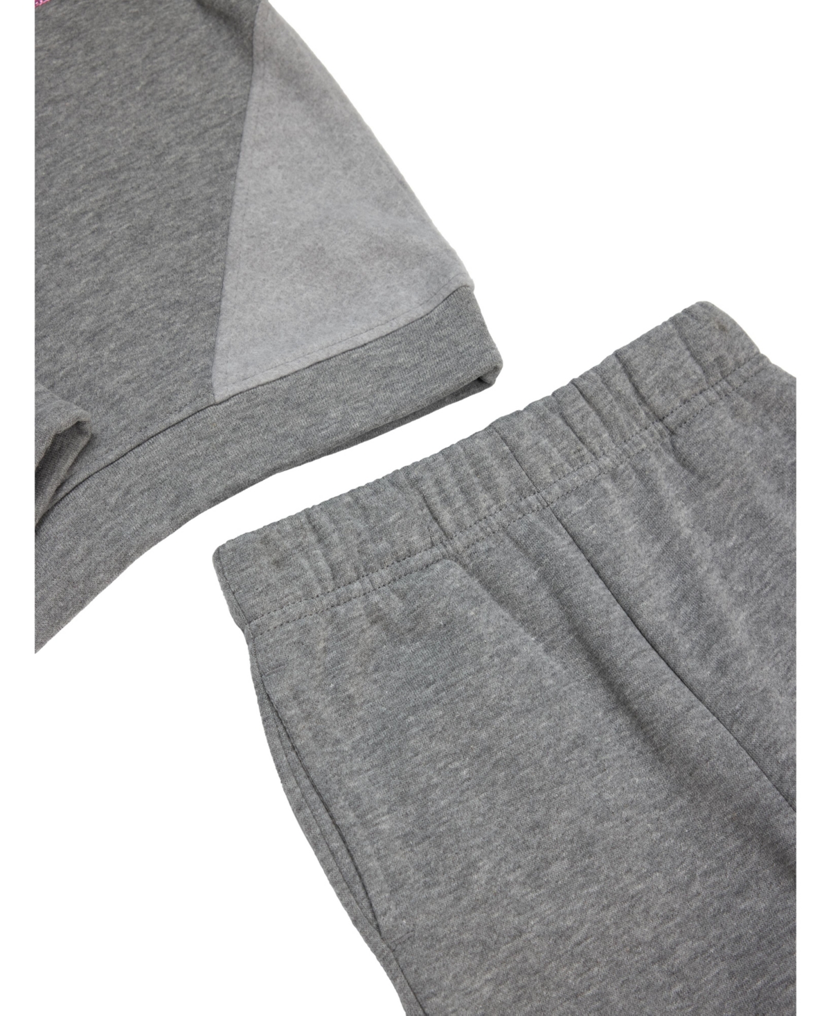 Bearpaw Girls 2 Piece Colorblock Sweatshirt and Joggers Outfit Set