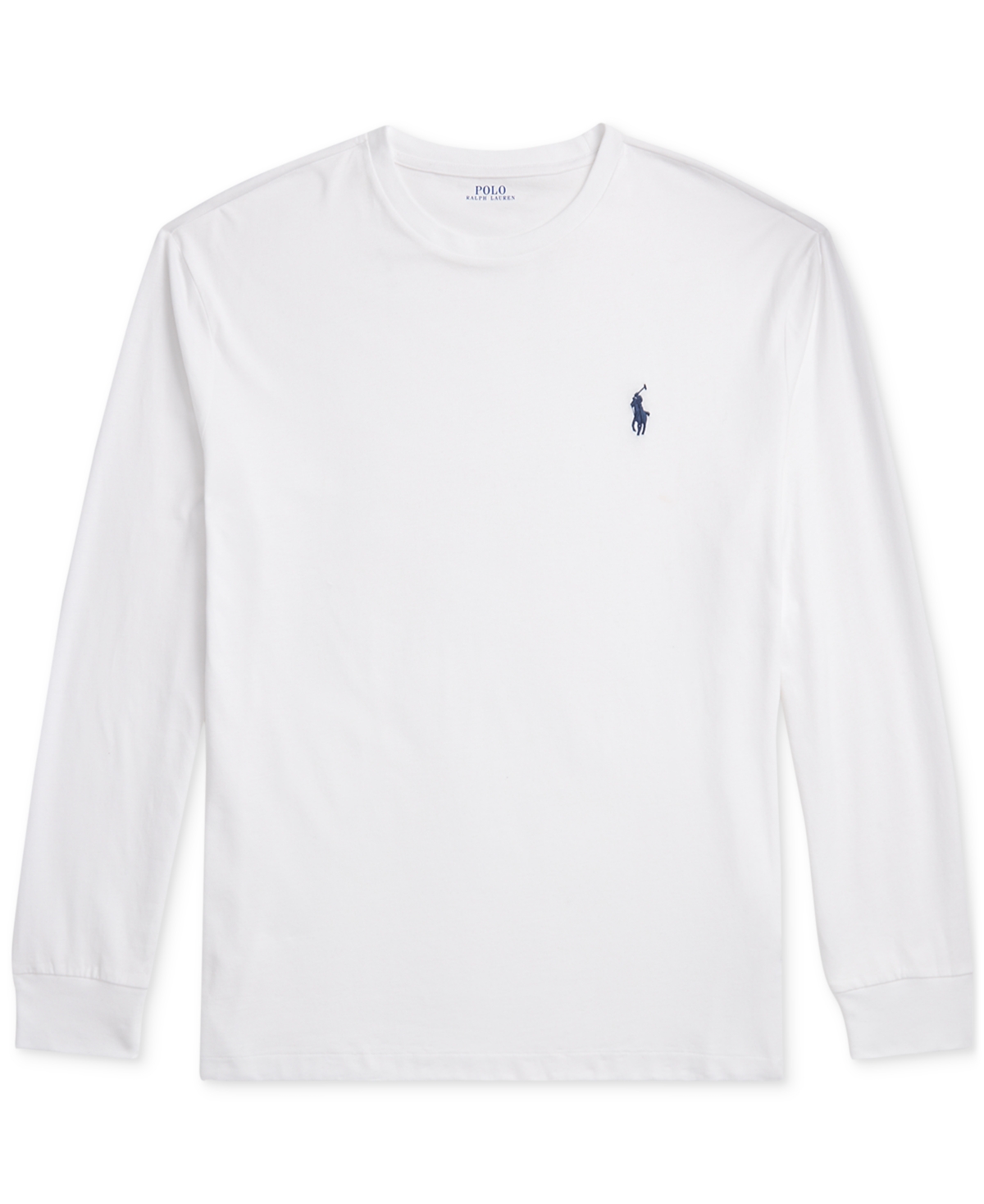 Polo Ralph Lauren Men's Classic-fit Jersey Long-sleeve T-shirt In White