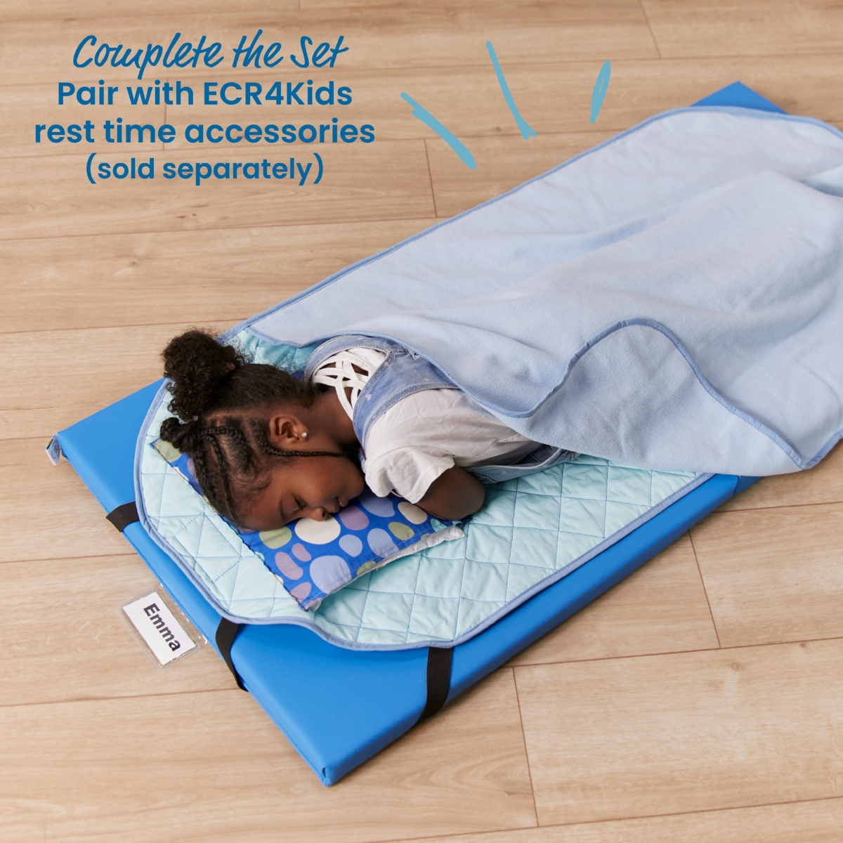 ECR4Kids SoftZone Folding Rainbow Rest Mats, Earthtone, 5-Piece - Assorted Pre-Pack