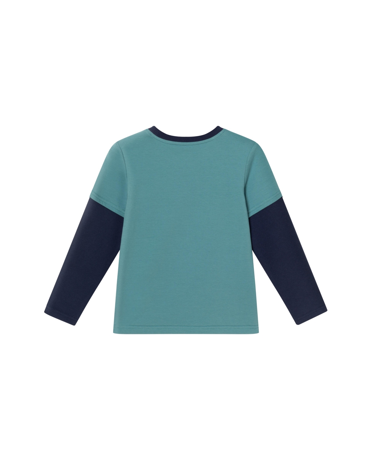 Andy & Evan Toddler Boys Toddler/Child Navy Jersey Twofer Graphic Tee