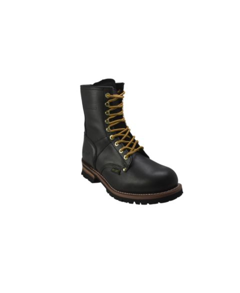 Мужские ботинки AdTec 9" Logger Black, цвет: Чёрный