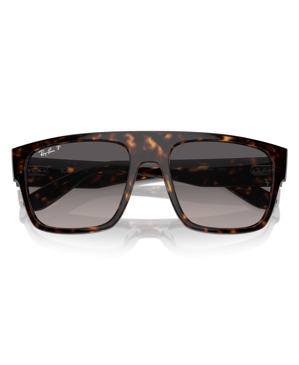 Ray Ban Unisex Polarized Drifter Sunglasses, Rb0360s In Havana