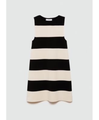 Mango Women's Short-Striped Knitted Dress - Macy's