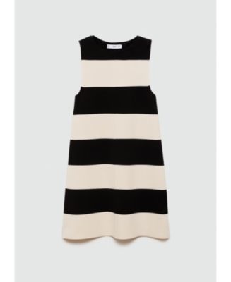 Mango Women's Short-Striped Knitted Dress - Macy's