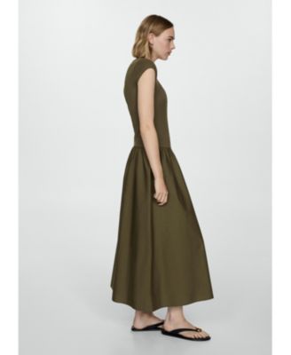 Women's Ruffled Hem Flared Dress