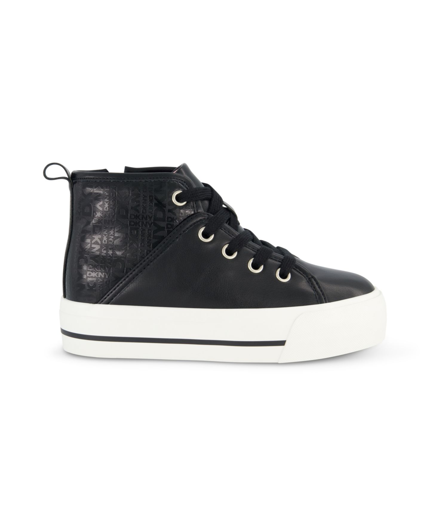 Кроссовки DKNY Katie Linda High Top Sneaker для девочек, цвет: Чёрный — фото 3