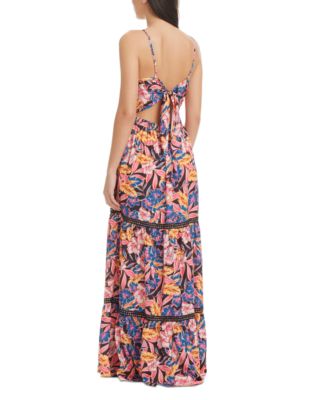 Women's Tie Back Maxi Dress Cover-Up